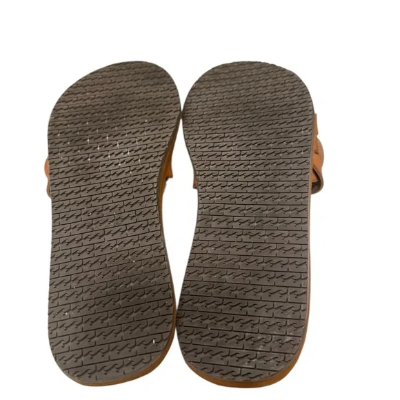 Billabong Women's Tan Braided Lana Slip on Sandals EV Foot bed Size 9.5 - Picture 5 of 6